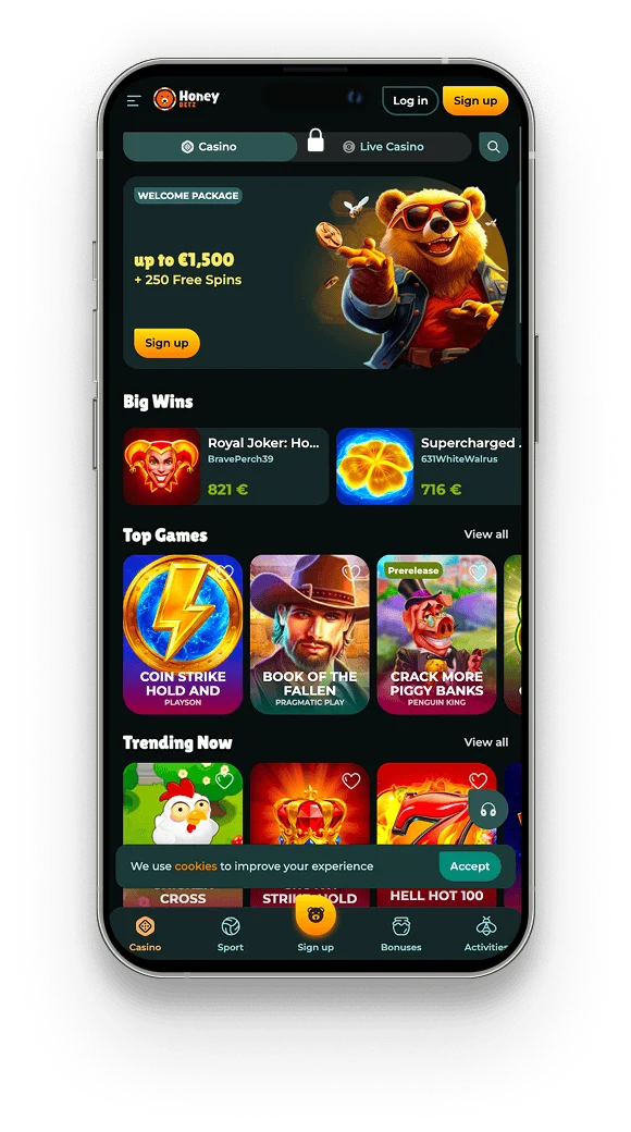 Honeybetz application